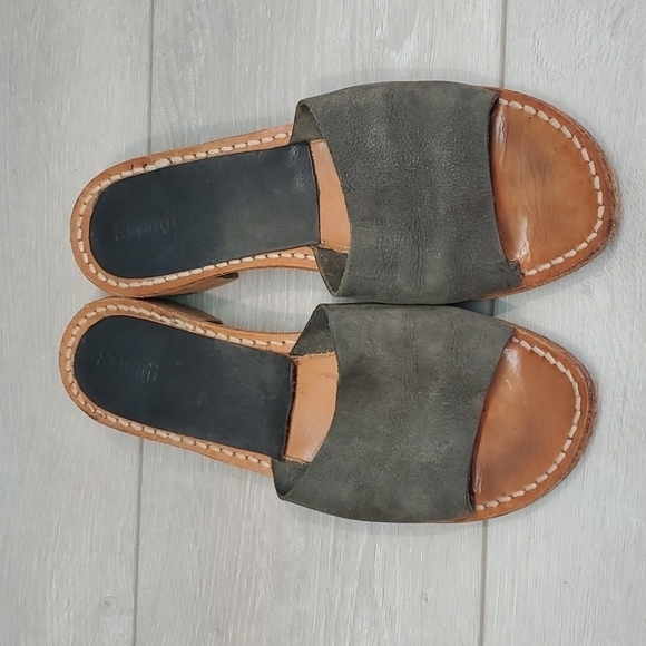 SAMUJI Womens Leather Sandals Boho Hobo shoes sz 38 US 8 - Picture 4 of 13